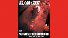 affiche Survival Firefighter Run Waals-Brabant 2017